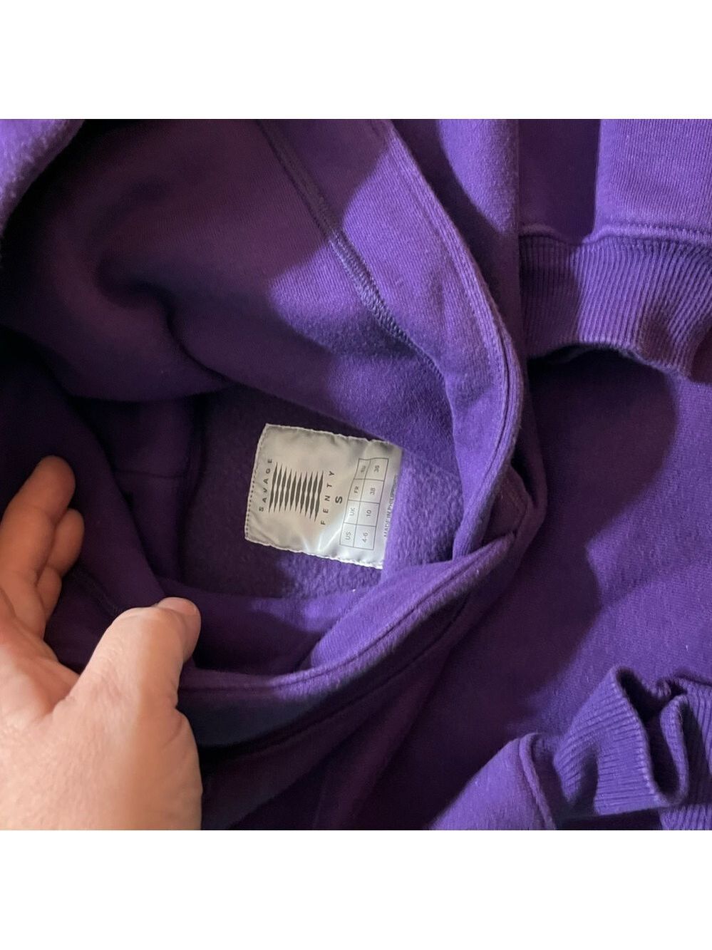 Savage X Fenty Purple Hoodie Small - Picture 3 of 7